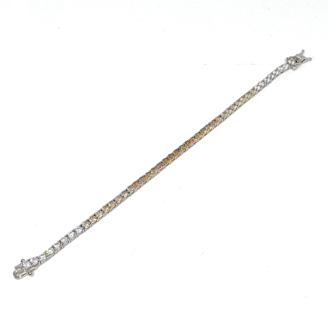 Bracciale Tennis Sfumato in Argento 925