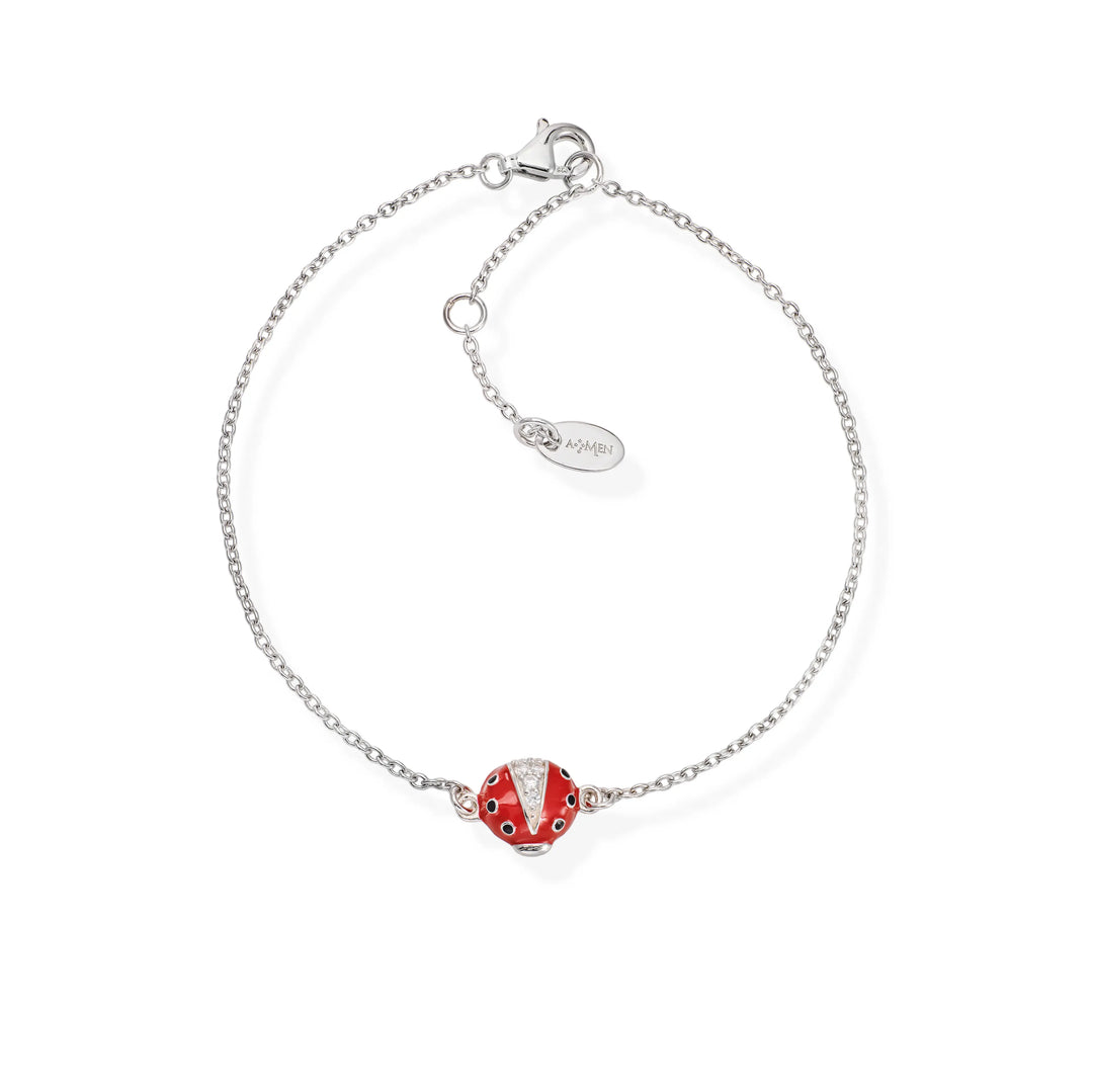 Bracciale Coccinella Smalto e Zirconi