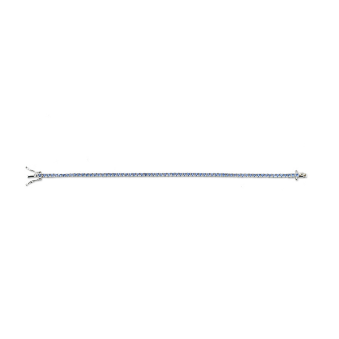Bracciale Tennis Sovrani Zirconi Acquamarina