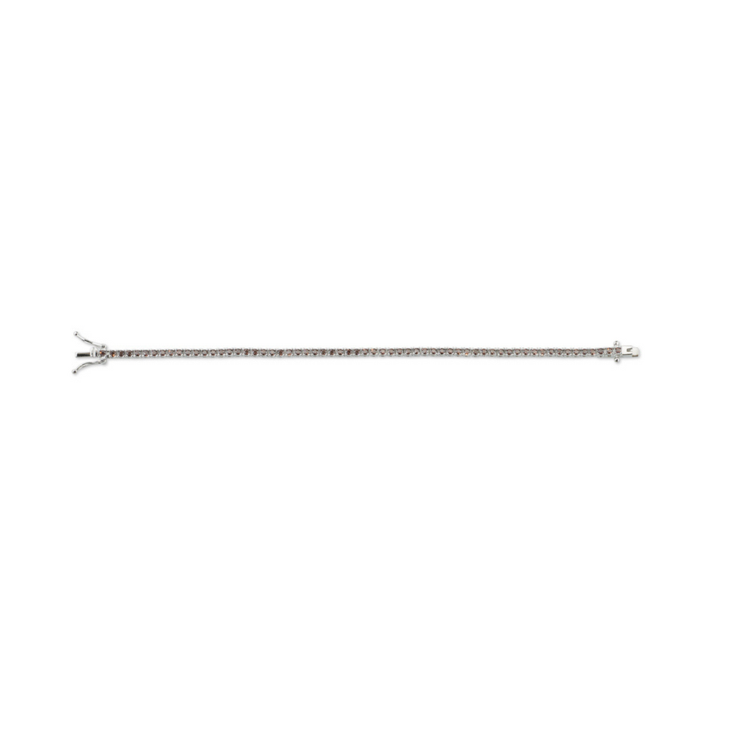 Bracciale Tennis Sovrani Zirconi Marroni