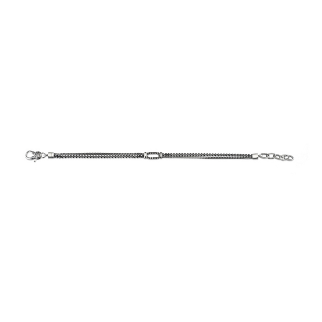 Bracciale Sovrani Nodo Zirconi Neri