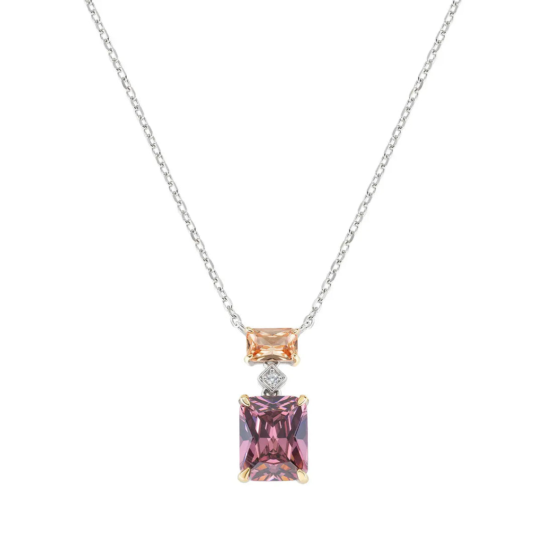 Collana Cocktail Zirconi Brown e Champagne