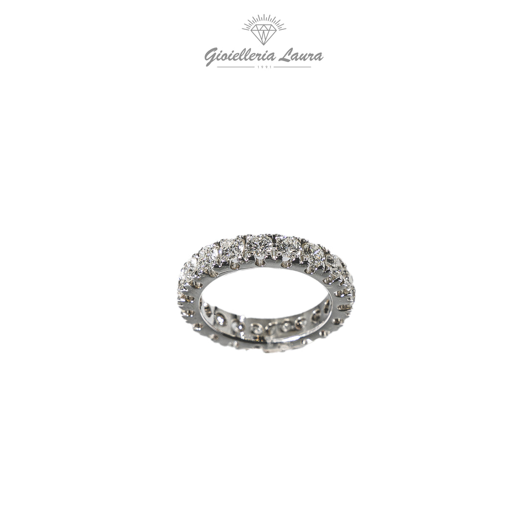 Anello Eternity Girodito con Diamanti Crivelli