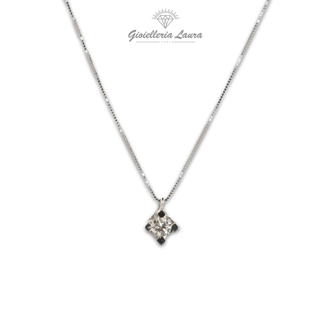 Collana Punto Luce con Diamante Cierre Gioielli