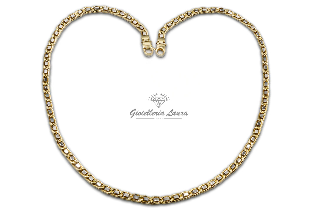 Girocollo Bicolore in Oro 18 kt