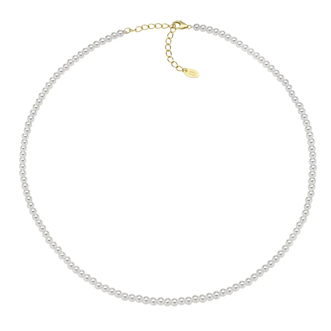 Collana con Perle di Cristallo 3 mm Amen