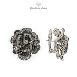 Carica l'immagine nel visualizzatore Galleria, Orecchini Fiore con Diamanti Crivelli