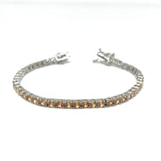 Bracciale Tennis Sfumato in Argento 925