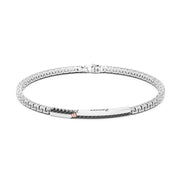 Bracciale in Argento Con Targa e Vite In Oro Rosa Zancan