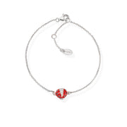Bracciale Coccinella Smalto e Zirconi
