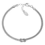 Bracciale Nodo d'Amore con Zirconi