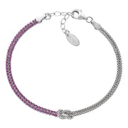 Bracciale Nodo d'Amore con Zirconi