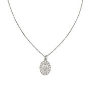 Collana Mini Madonna Miracolosa con Zirconi