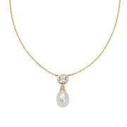 Collana Punto Luce e Perla Dorata