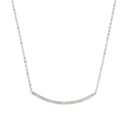 Collana Barretta con Zirconi Bianchi