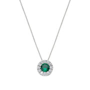 Collana Royal Zirconi Verdi e Bianchi