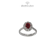 Anello con Rubino e Diamanti Crivelli