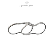 Anello Tre Dita con Diamanti Crivelli
