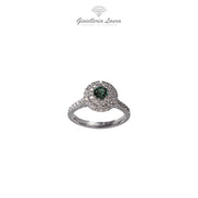 Anello con Smeraldo e Diamanti Crivelli
