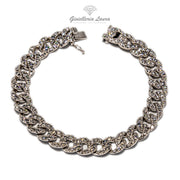 Bracciale maglia Grumette con Diamanti Crivelli