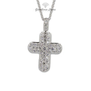 Collana Croce con Diamanti Crivelli