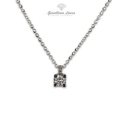 Collana Punto Luce con Diamanti Cierre Gioielli