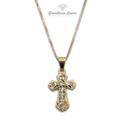 Collana con Croce in Oro 18 kt