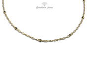 Girocollo in Oro 18 kt con Spinelli Neri
