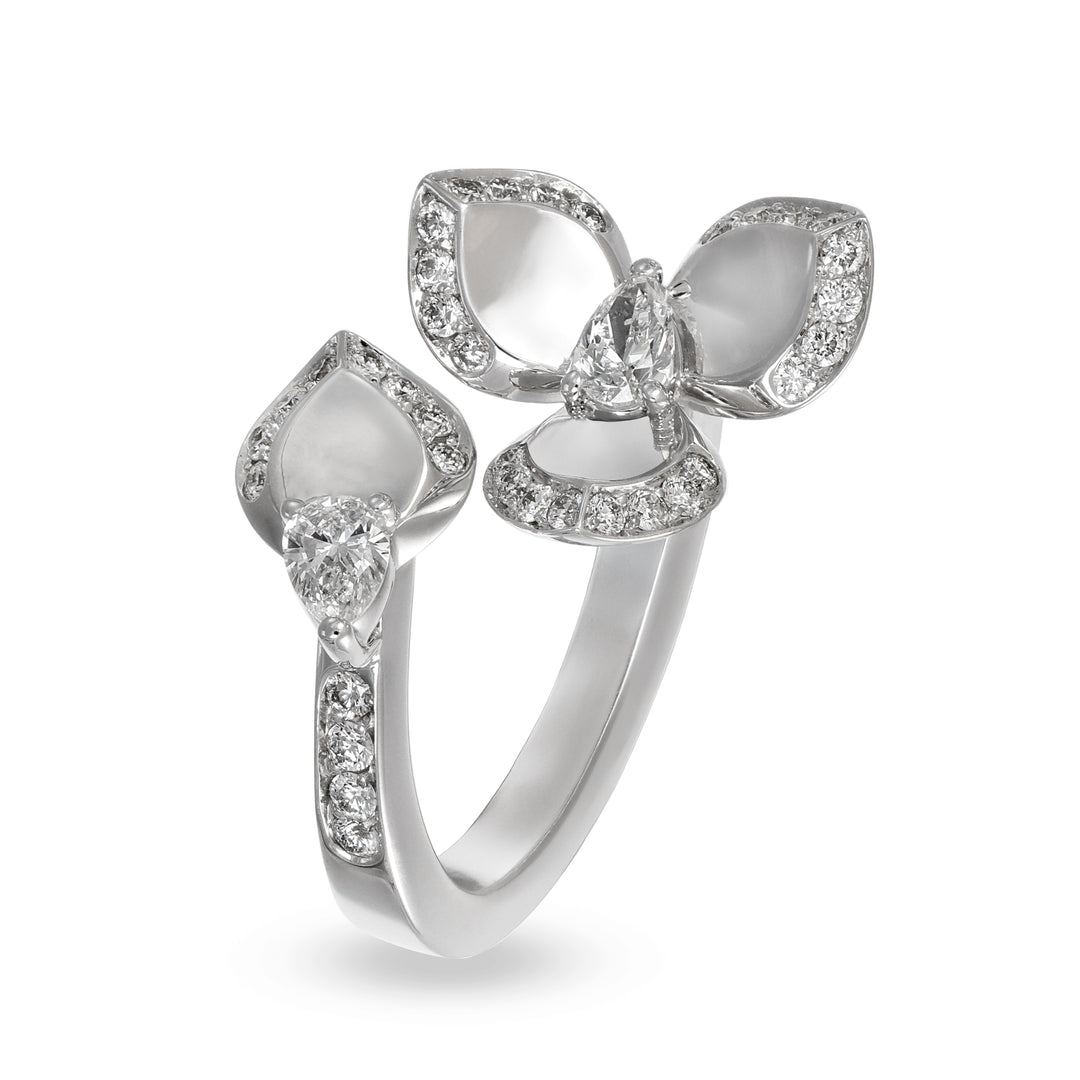 Anello Fiore con Diamanti Crivelli