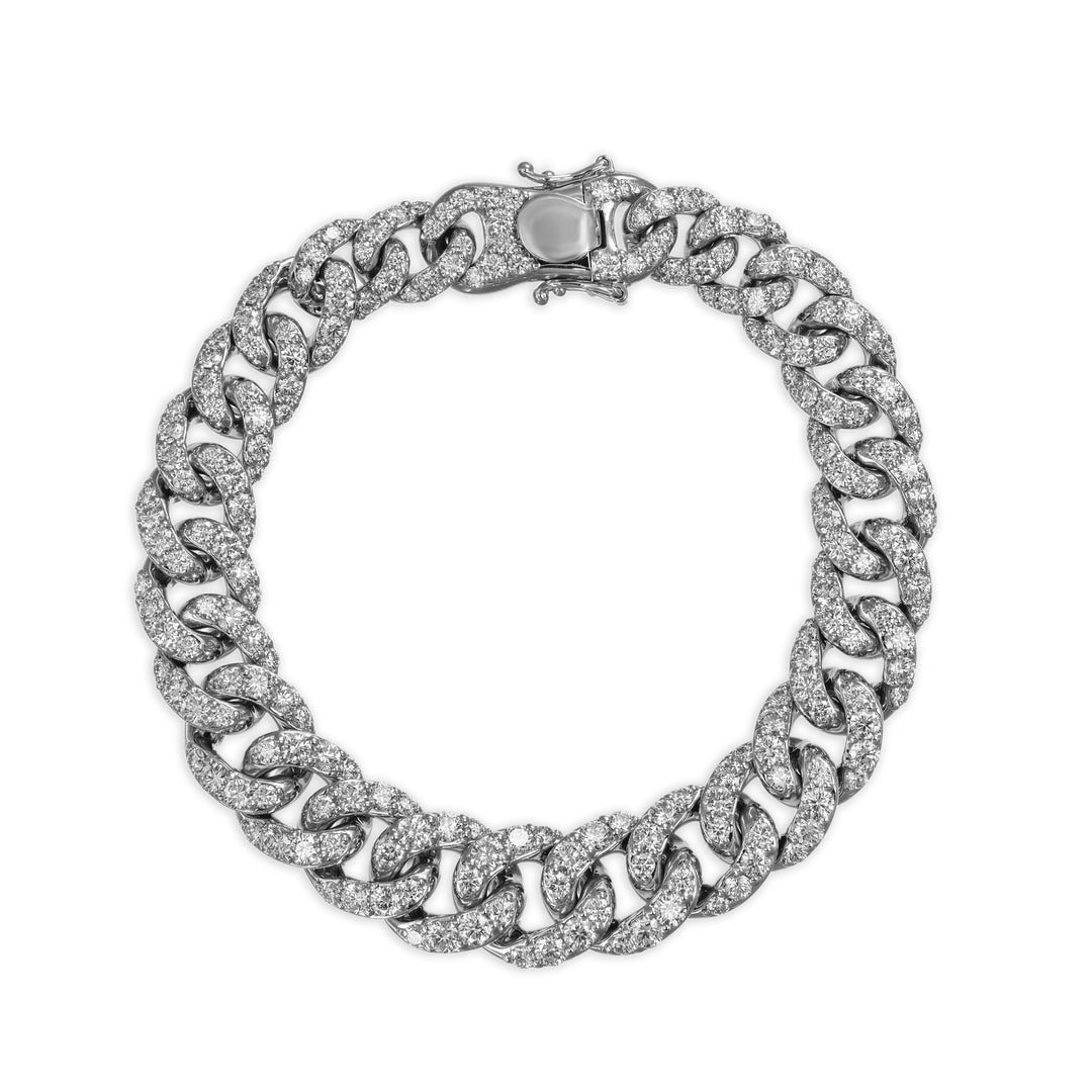 Bracciale Maglia Grumetta con Diamanti Crivelli