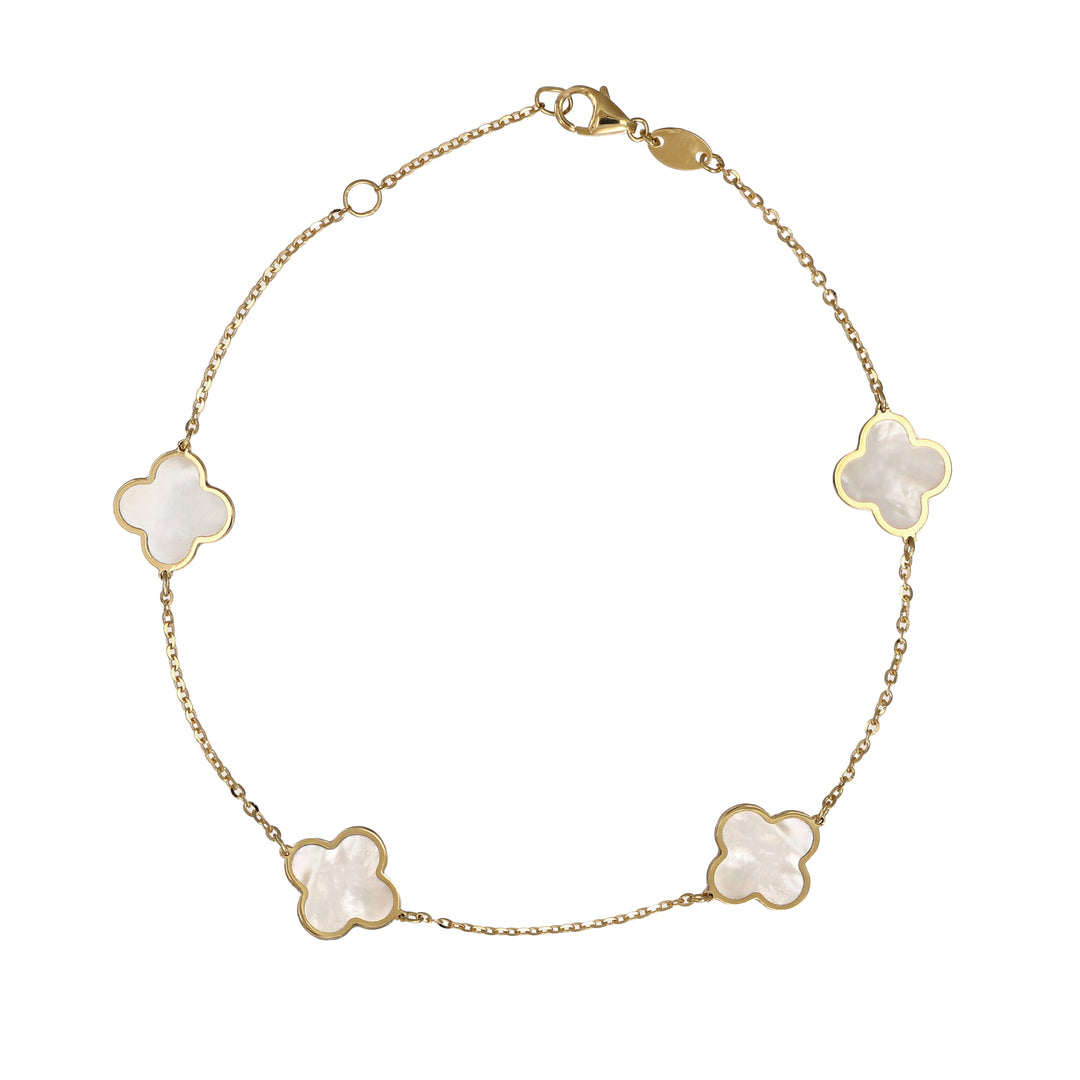Bracciale Quadrifoglio in Oro Giallo