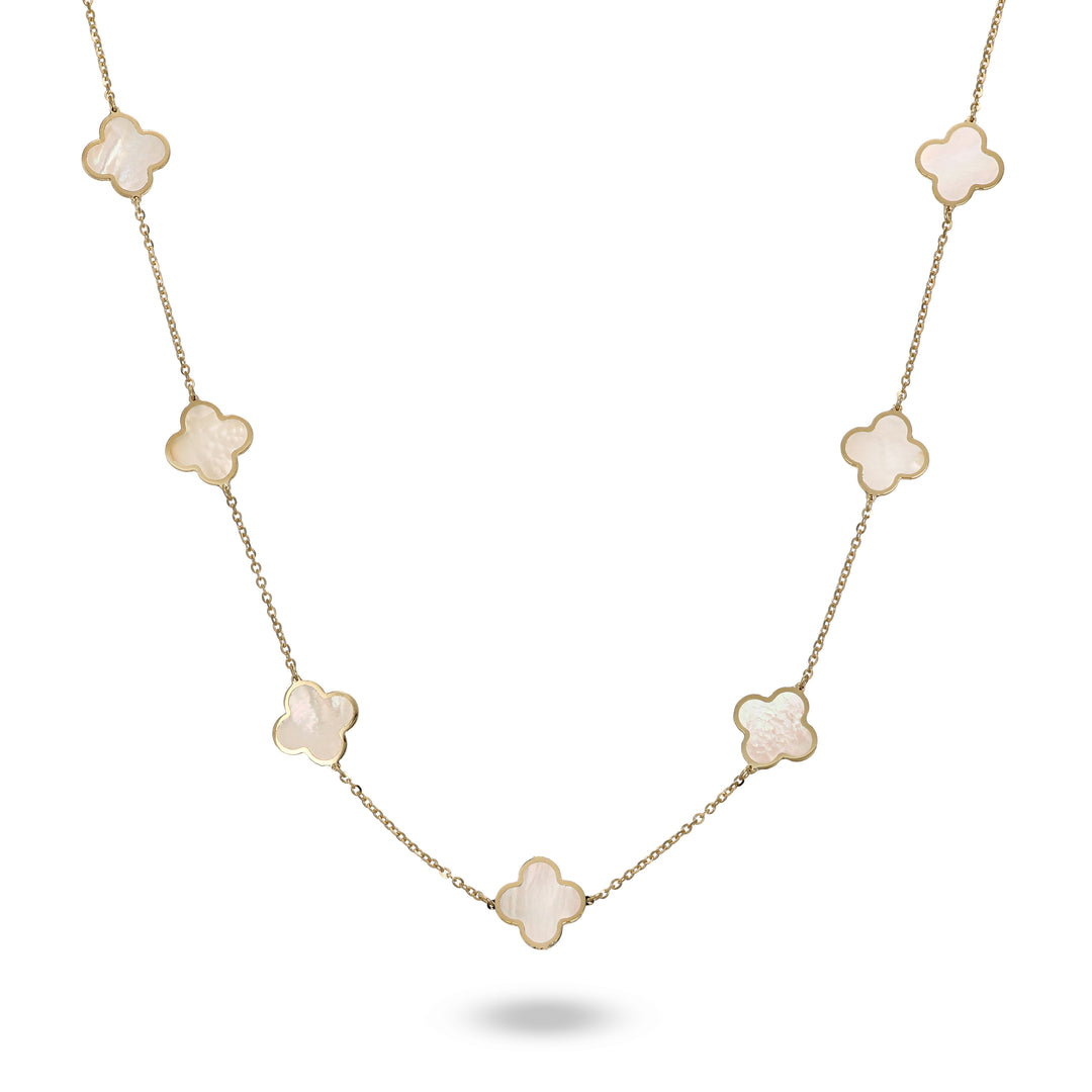 Collana Quadrifoglio in Oro Giallo