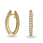 Orecchini in Oro Giallo e Diamanti Crivelli