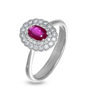 Anello con Rubino e Diamanti Crivelli