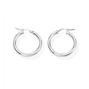 Orecchini Cerchio 2 cm Rodio