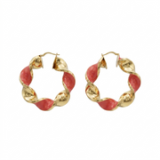 Orecchini Cerchio Torchon in Argento