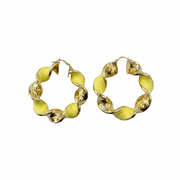 Orecchini Cerchio Torchon in Argento