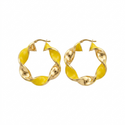 Orecchini Cerchio Torchon in Argento