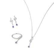 Set Orecchini Collana e Orecchini Sovrani Blu