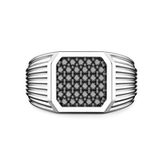 Anello chevalier Zancan in Argento 925