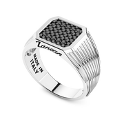 Anello chevalier Zancan in Argento 925