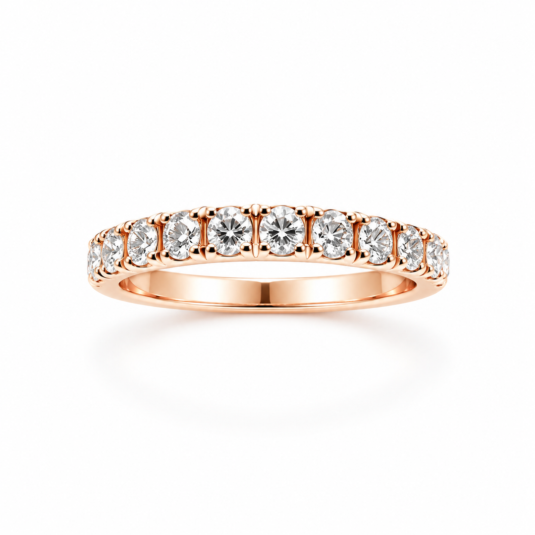 Anello Eternity con Diamanti in Oro Rosa 18kt Crivelli