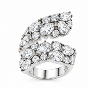Anello a Foglia Bianco Sovrani