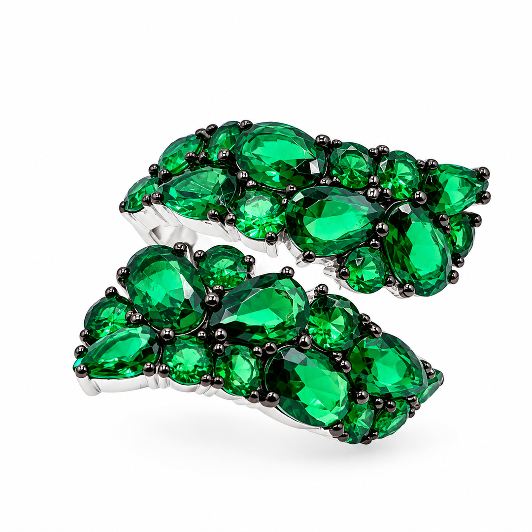 Anello a Foglia Verde Sovrani
