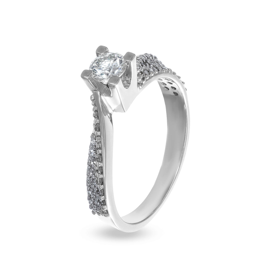 Anello Valentino in Oro Bianco e Diamanti
