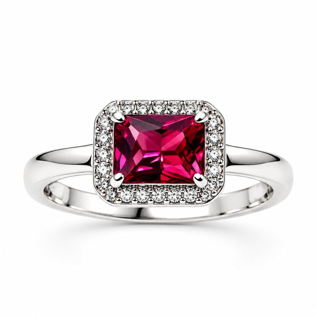 Anello Punto Luce Rosso Sovrani