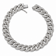 Bracciale maglia Grumette con Diamanti Crivelli