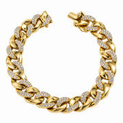 Bracciale maglia Grumette con Diamanti Crivelli