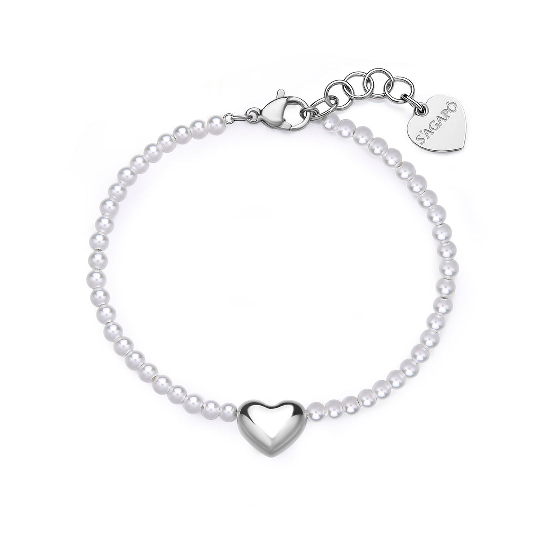 Bracciale Stellar in perle con Cuore S'Agapõ