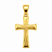 Ciondolo Croce in Oro Giallo 18 kt